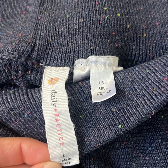 Anthropologie Daily Practice Navy Cozy Pants Size Large - Picture 4 of 7